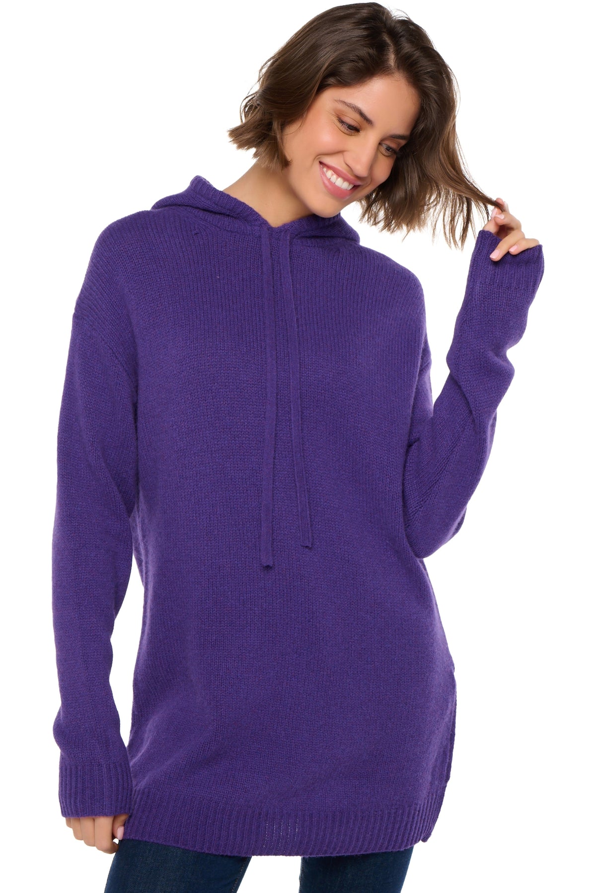 Veria in yak donna - deep purple - Mahogany