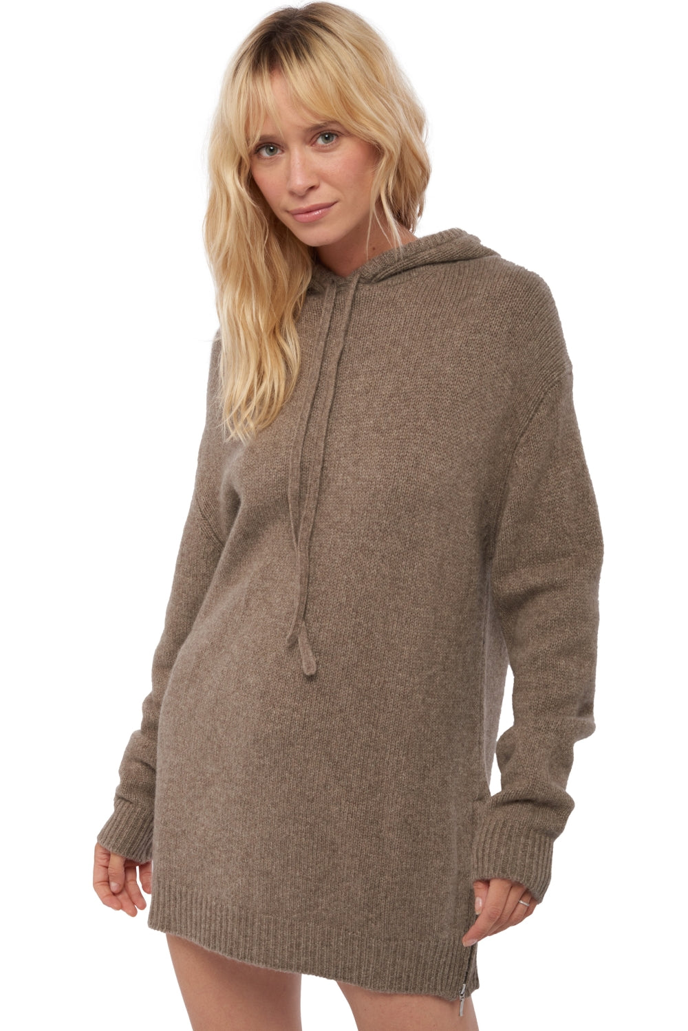 Veria in yak donna - Vista 1 - marmotta naturale - Mahogany