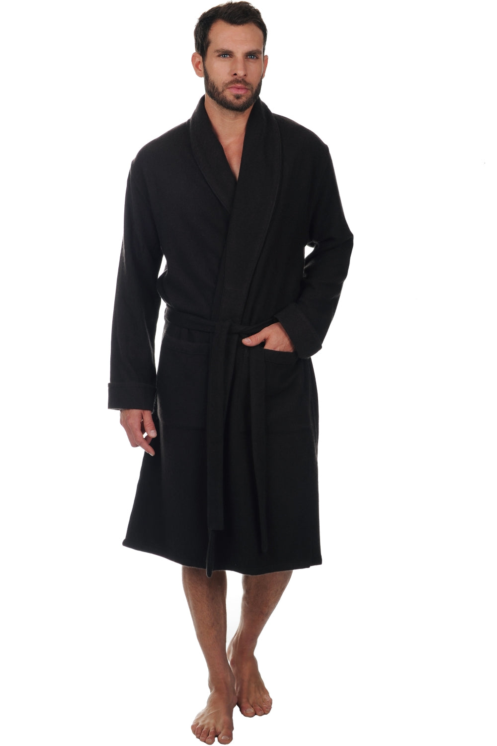 Working in cashmere uomo - marrone nero - Mahogany