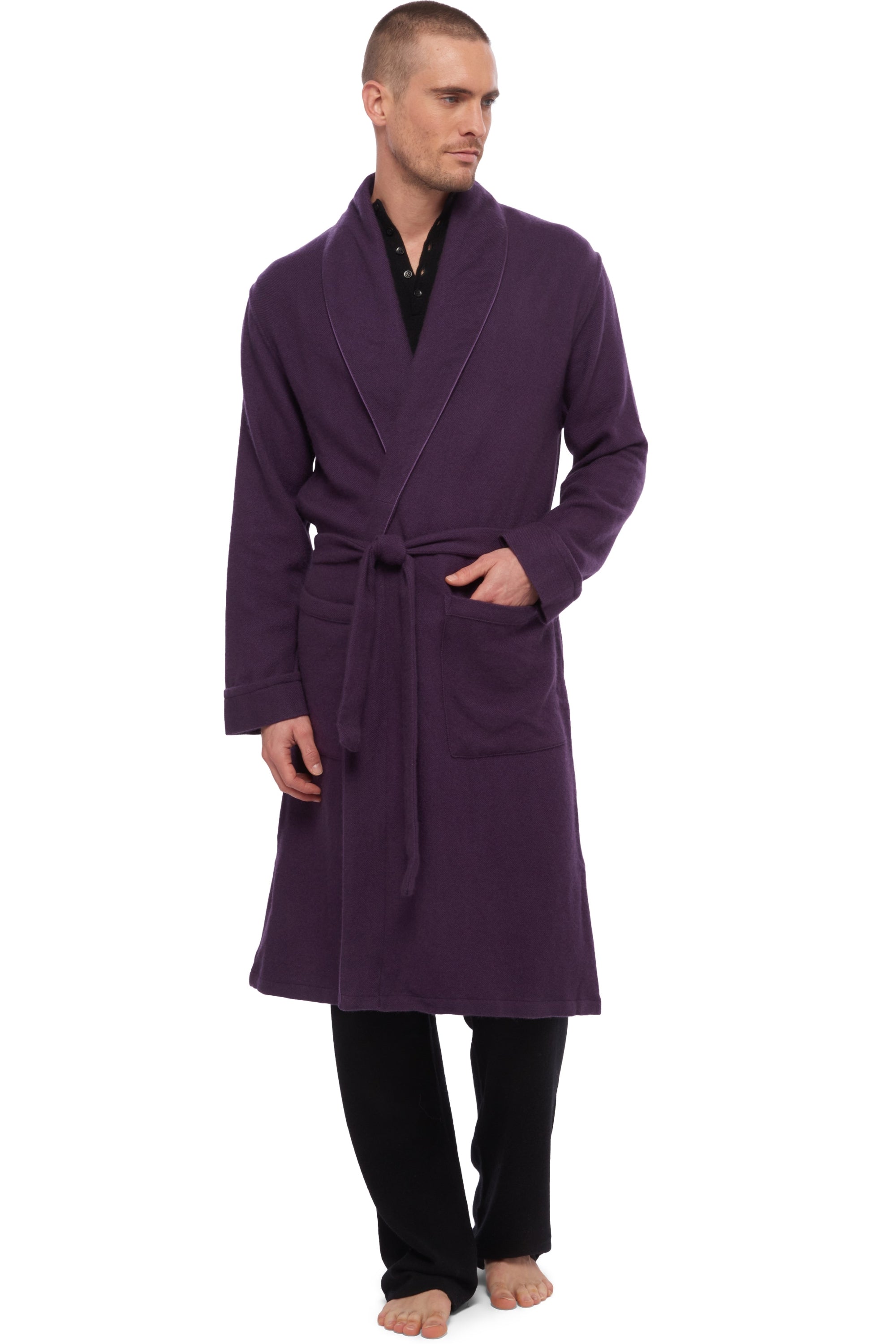 Working in cashmere uomo - mora - Mahogany