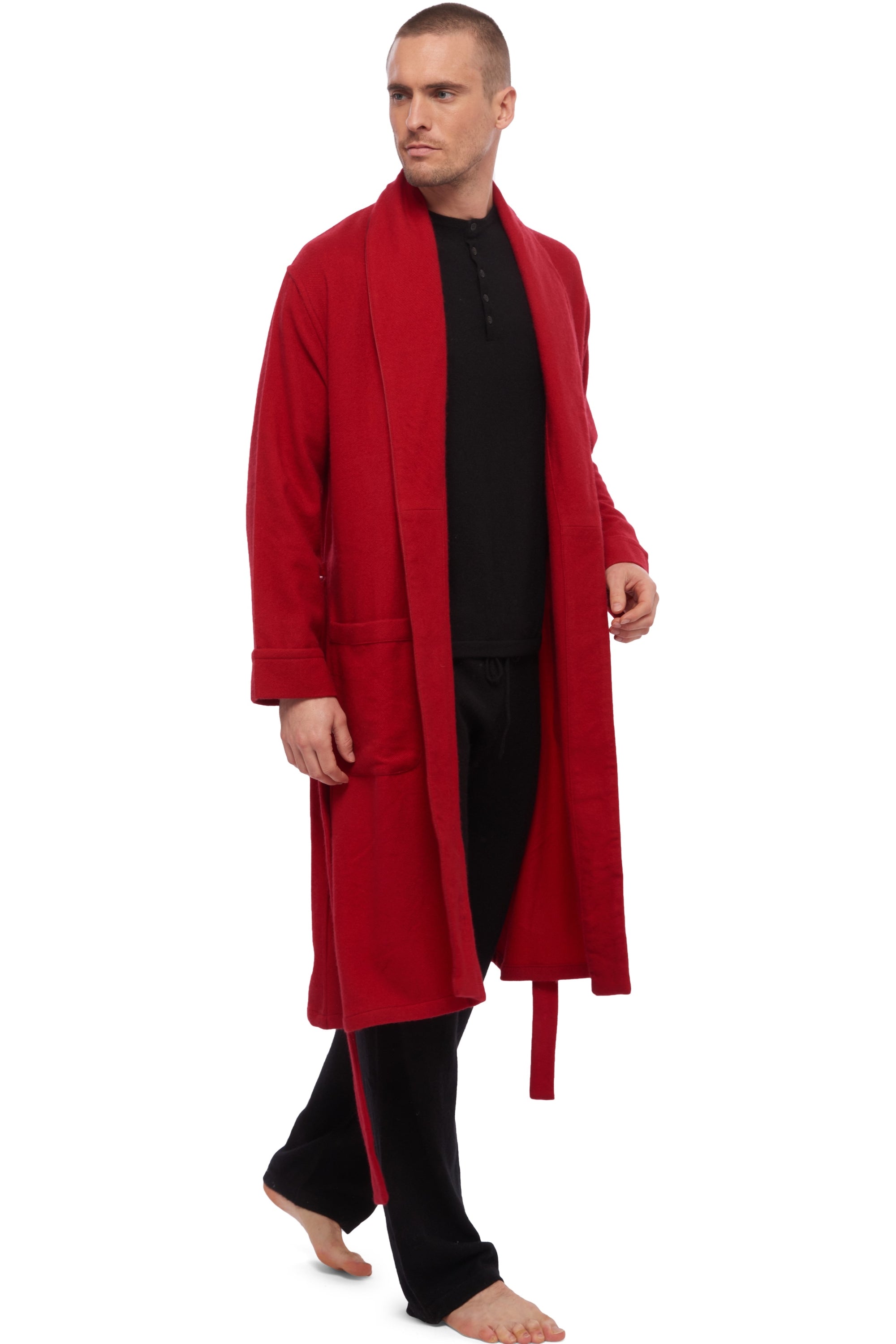 Working in cashmere uomo - rosso profondo - Mahogany