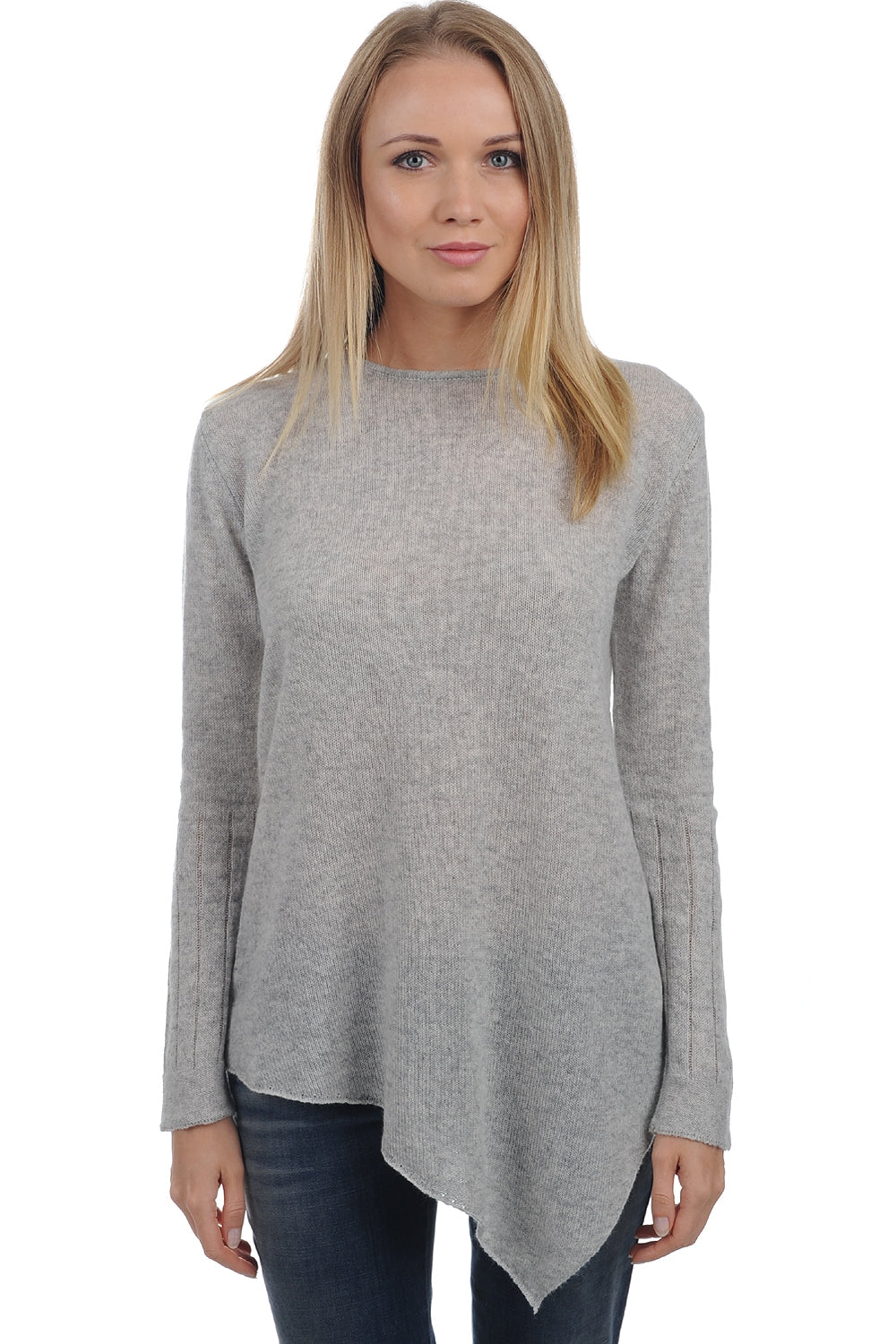 Maglione in cashmere, 100% cashmere, donna, collo tondo, vestibilità ampia, maniche lunghe, normale / 2 e 4 fili, maglia sfalsata, Mahogany