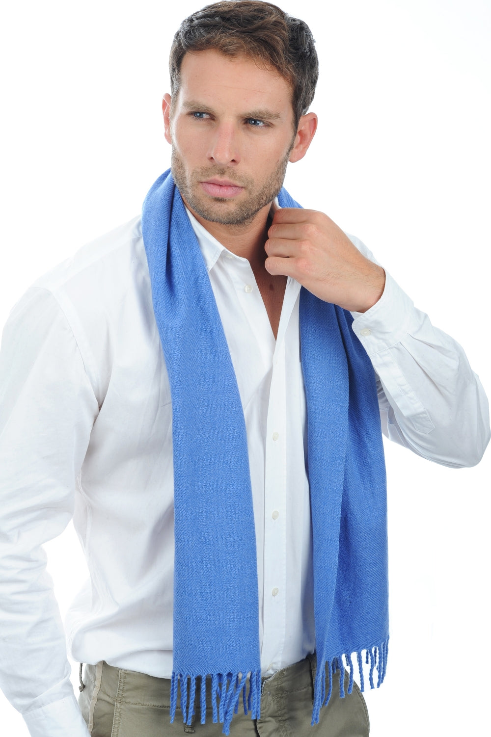 Zak170 in cashmere misto - blu chiné - Mahogany