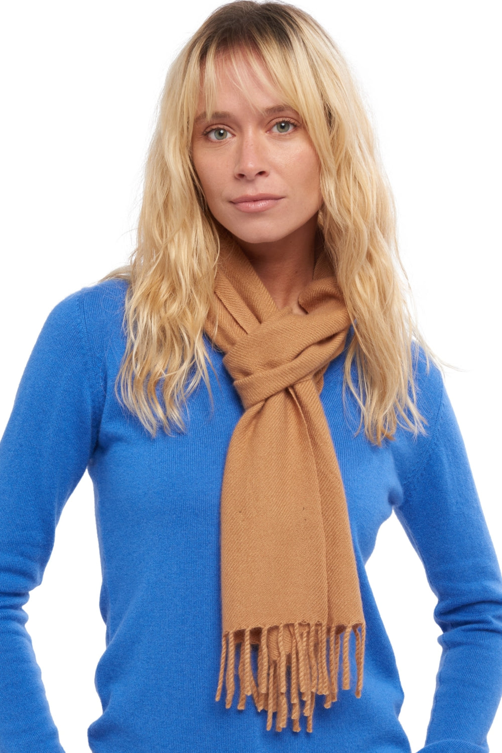 Zak170 in cashmere misto - cammello deserto - Mahogany