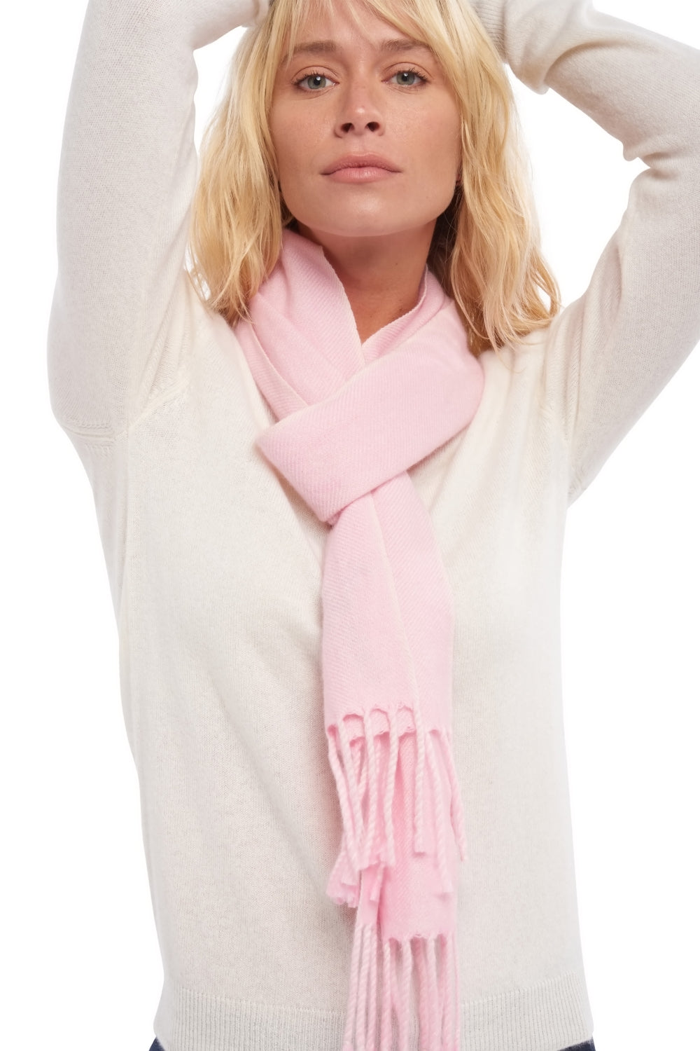 Zak170 in cashmere misto - rosa confetto - Mahogany