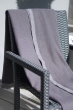 Cashmere accessori plaid fougere 125 x 175 grigio chine grigio antracite 125 x 175