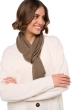 Cashmere accessori sciarpe foulard ozone natural dark brown 160 x 30 cm