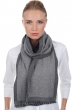 Cashmere accessori sciarpe foulard tonnerre grigio chine grigio antracite 180 x 24 cm