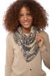 Cashmere accessori sciarpe foulard ulm natural beige blu notte 70 x 76 cm