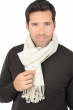 Cashmere accessori sciarpe foulard zak170 ecru chine 170 x 25 cm