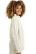 Cashmere cashmere donna collo alto twiggy natural ecru 2xl