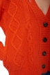 Cashmere cashmere donna maglioni in filato grosso valaska bloody orange 2xl