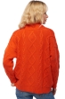 Cashmere cashmere donna maglioni in filato grosso valaska bloody orange 2xl