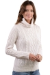 Cashmere cashmere donna maglioni in filato grosso wynona bianco naturale s