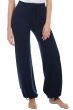 Cashmere cashmere donna pantaloni leggings heather blu notte 3xl