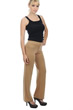 Cashmere cashmere donna pantaloni leggings malice cammello 2xl