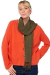 Cashmere cashmere donna sciarpe foulard kazu170 kaki 170 x 25 cm