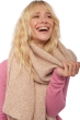 Cashmere cashmere donna sciarpe foulard venus cammello rosa pallido 200 x 38 cm
