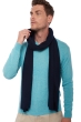 Cashmere uomo sciarpe foulard miaou blu notte 210 x 38 cm