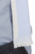 Cashmere uomo sciarpe foulard tonnerre ciel ecru 180 x 24 cm