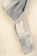 Cashmere uomo sciarpe foulard tonnerre grigio chine beige atemporale 180 x 24 cm