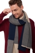Cashmere uomo sciarpe foulard verona blu notte natural stone 225 x 75 cm