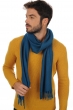 Cashmere uomo sciarpe foulard zak200 blu anatra 200 x 35 cm