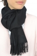Vigogna uomo sciarpe foulard vicunazak nero 175 x 30 cm