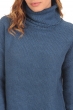 Yak cashmere donna maglioni in filato grosso ygritte blu stellare t3