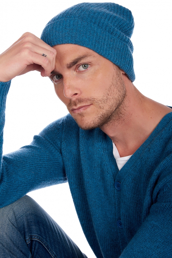 Cashmere accessori berretti anshan manor blue 24 x 22 cm