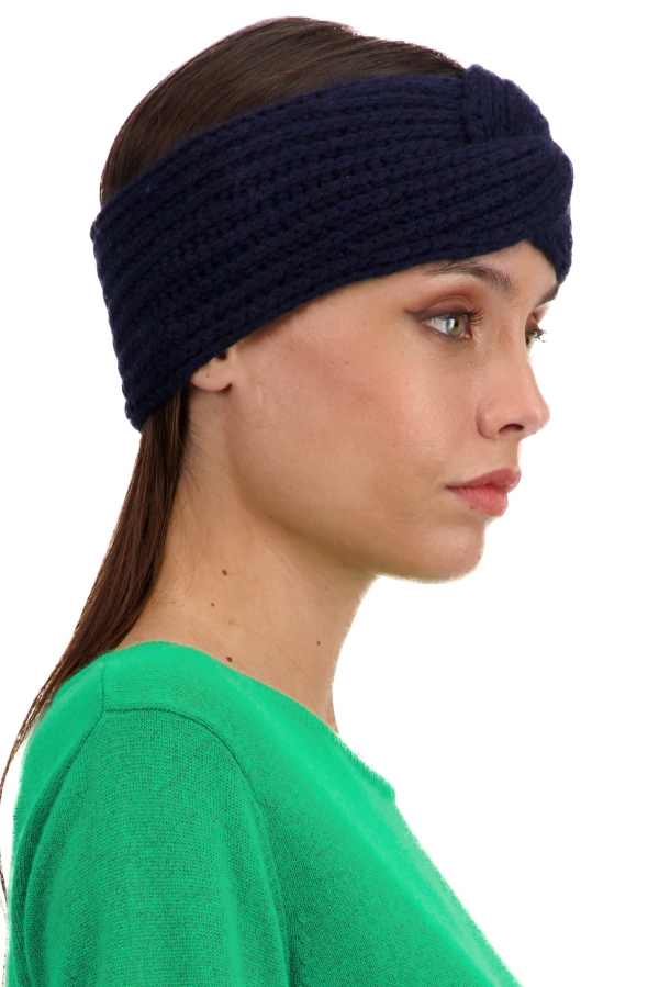 Cashmere accessori berretti taka blu notte 22 x 10 cm