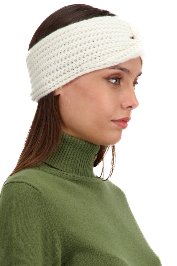 Cashmere accessori berretti taka natural ecru 22 x 10 cm