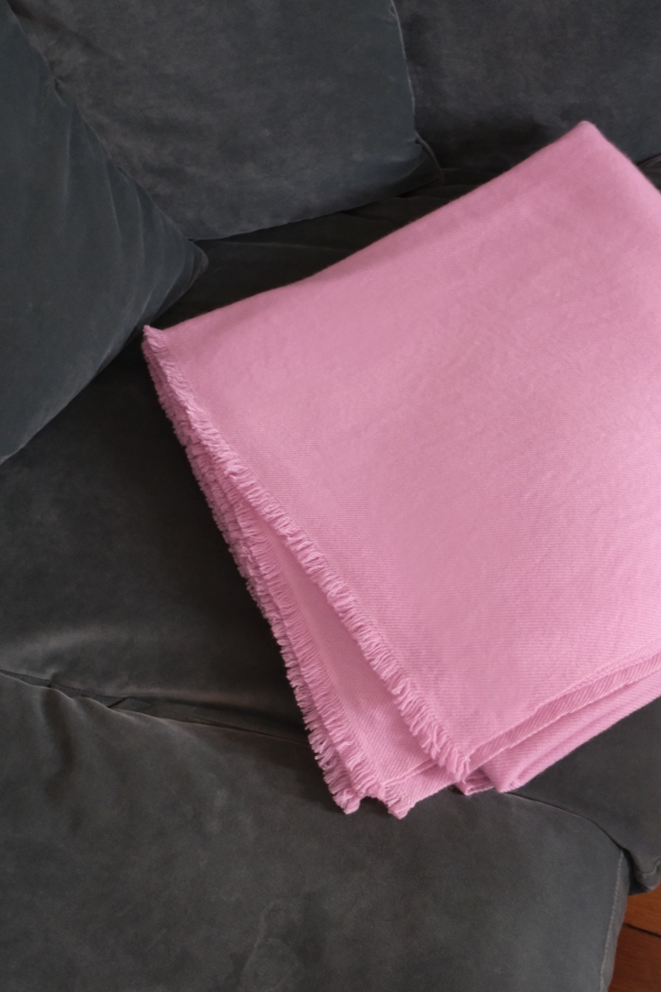 Cashmere accessori cocooning toodoo plain l 220 x 220 rosa confetto 220x220cm
