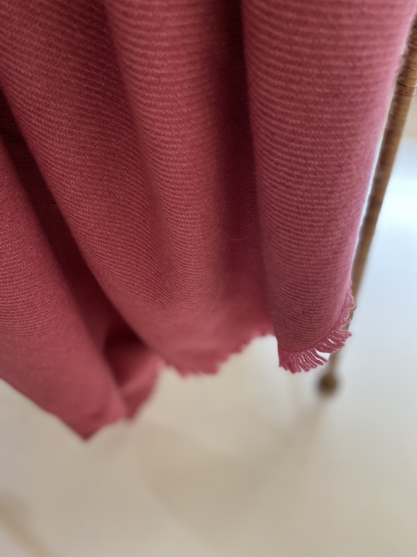 Cashmere accessori plaid toodoo plain s 140 x 200 rosa amaranto 140 x 200 cm