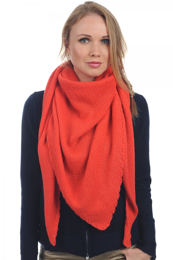 Cashmere accessori sciarpe  foulard faith corallo luminoso 180 x 220 cm