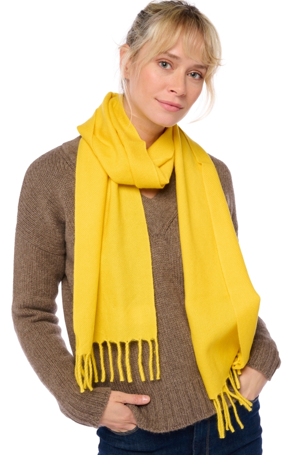 Cashmere accessori sciarpe foulard kazu170 tournesol 170 x 25 cm