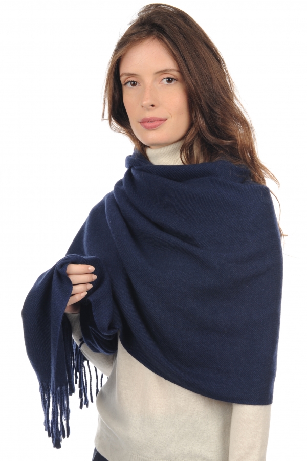 Cashmere accessori sciarpe foulard niry blu navy 200x90cm