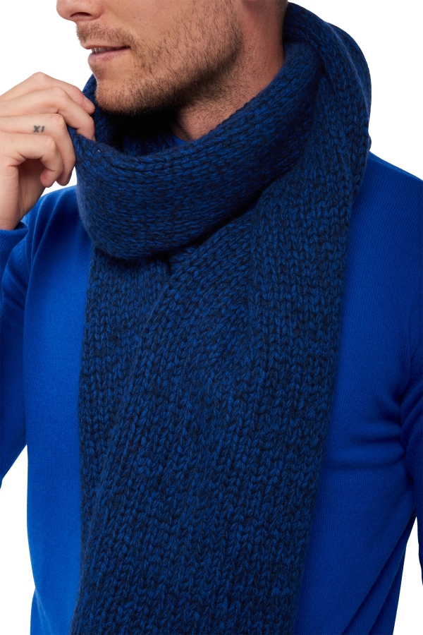 Cashmere accessori sciarpe foulard venus blu notte kleny 200 x 38 cm
