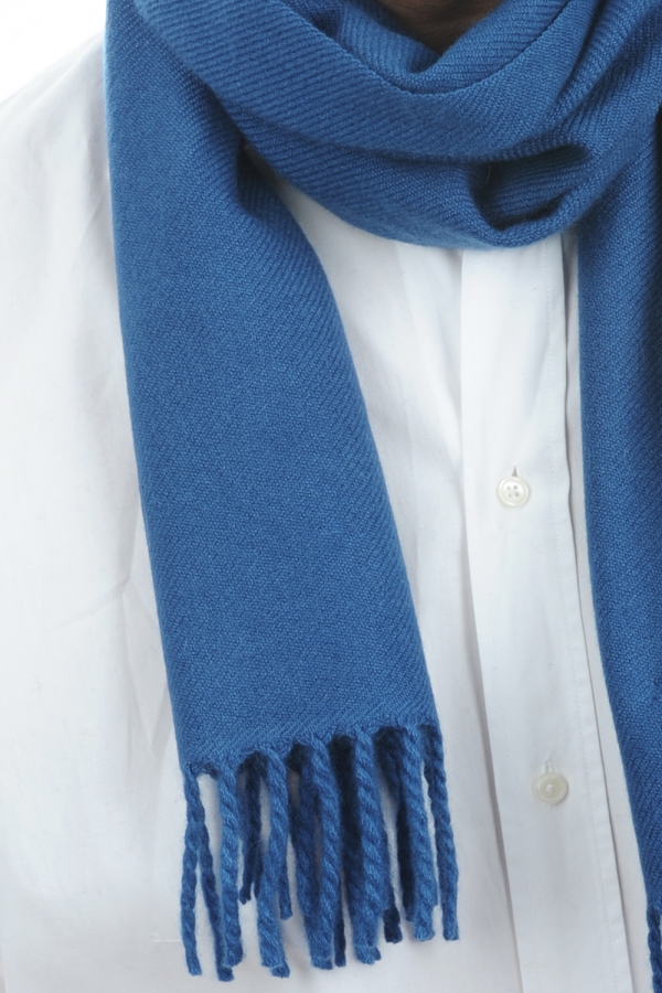 Cashmere accessori zak170 blu di prussia 170 x 25 cm