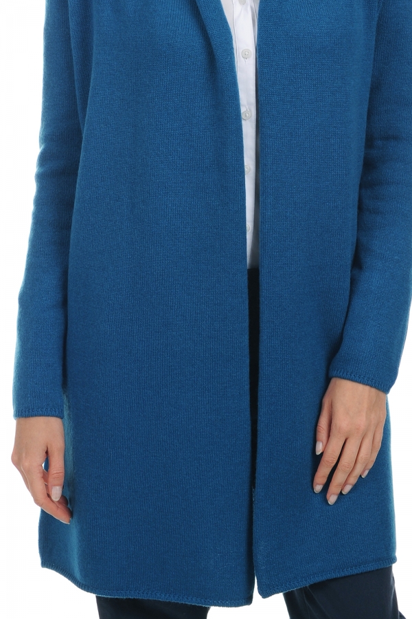 Cashmere cashmere donna cappotti perla blu anatra 4xl