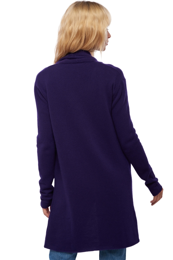 Cashmere cashmere donna cappotti perla deep purple 2xl
