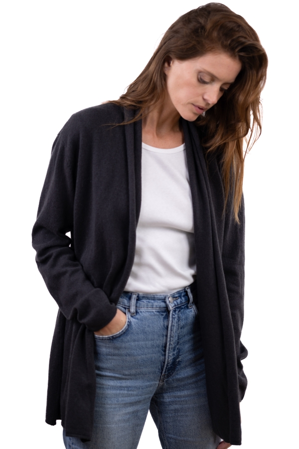 Cashmere cashmere donna cappotti pucci grigio antracite 4xl