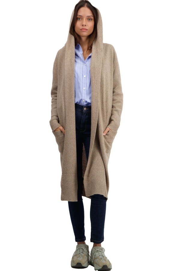 Cashmere cashmere donna cappotti thonon natural brown 3xl