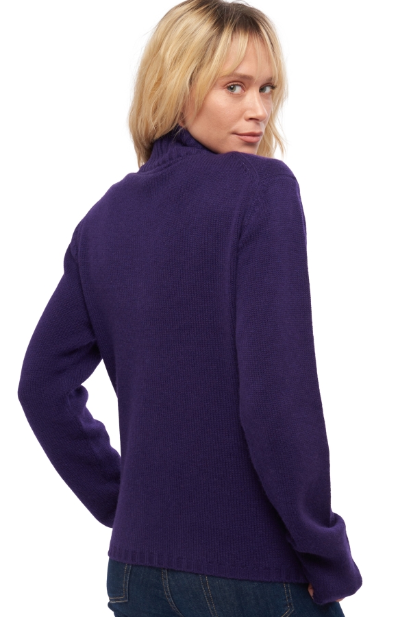 Cashmere cashmere donna cardigan elodie deep purple 2xl