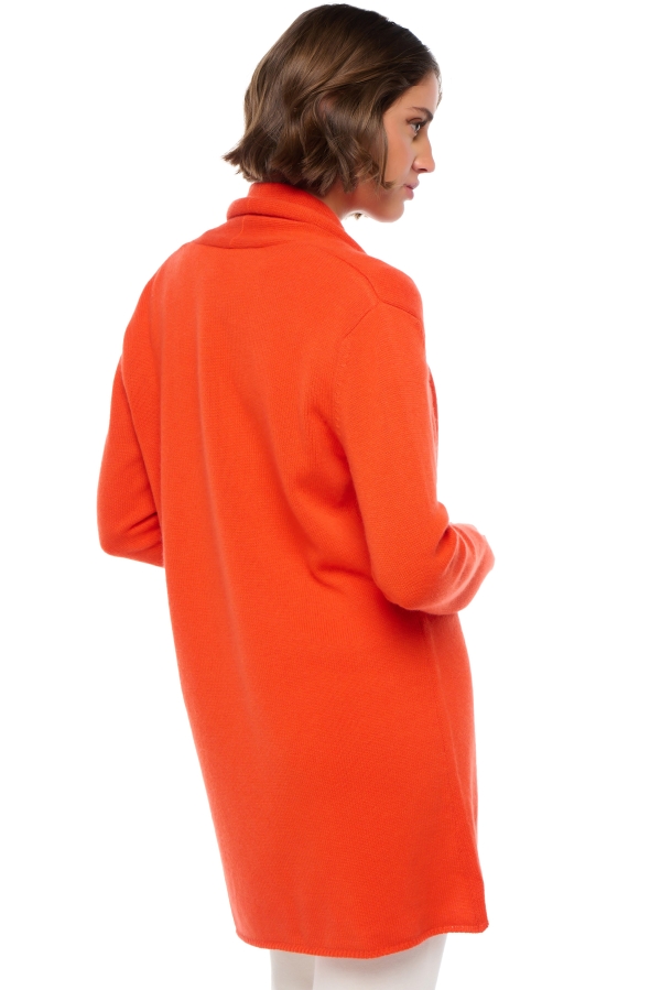 Cashmere cashmere donna cardigan fauve bloody orange m