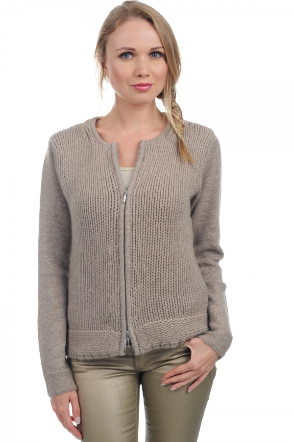 Cashmere cashmere donna cardigan neola natural brown s