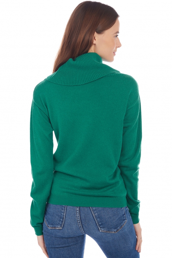 Cashmere cashmere donna collo alto anapolis verde inglese 2xl