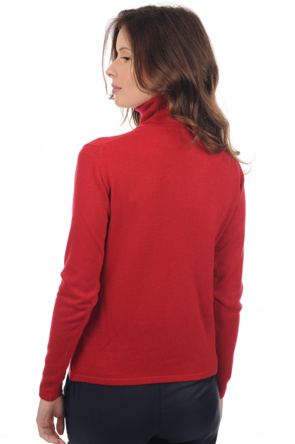 Cashmere cashmere donna collo alto jade rosso rubino 2xl