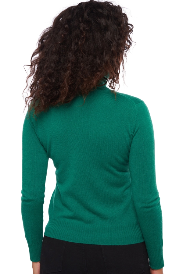 Cashmere cashmere donna collo alto lili verde inglese xs