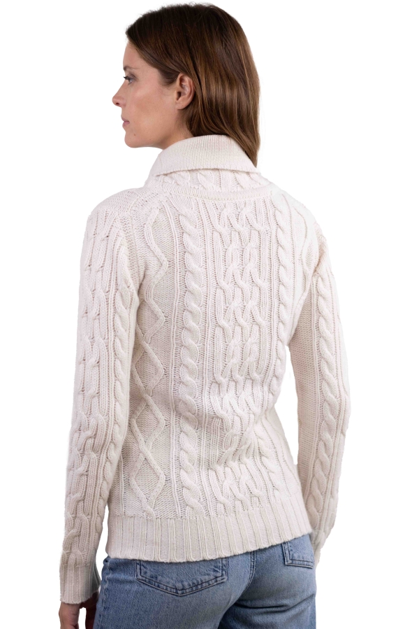 Cashmere cashmere donna collo alto wynona bianco naturale 2xl